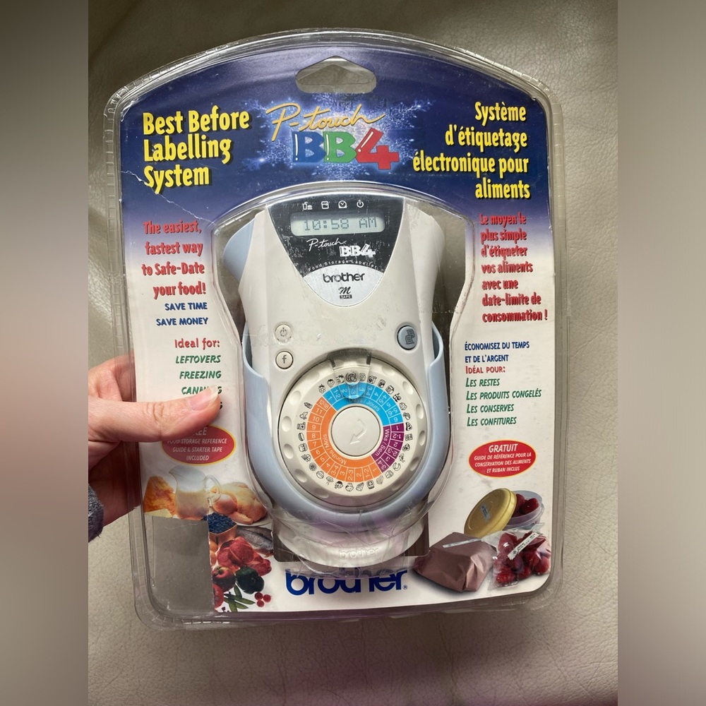 Brother P-Touch BB4 Best Before Food Date Label Maker Month Day Week Settings